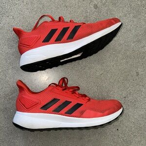 Adidas red sneakers